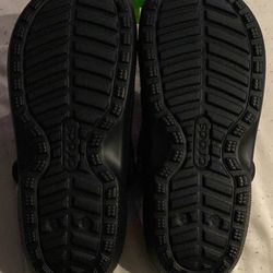 Black Fluffy Crocs