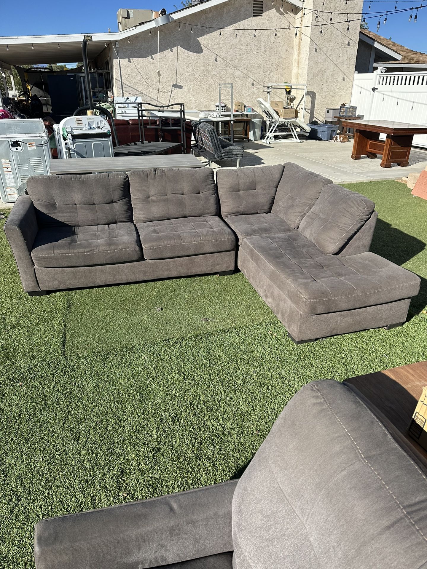 Gray Sectional Couch 