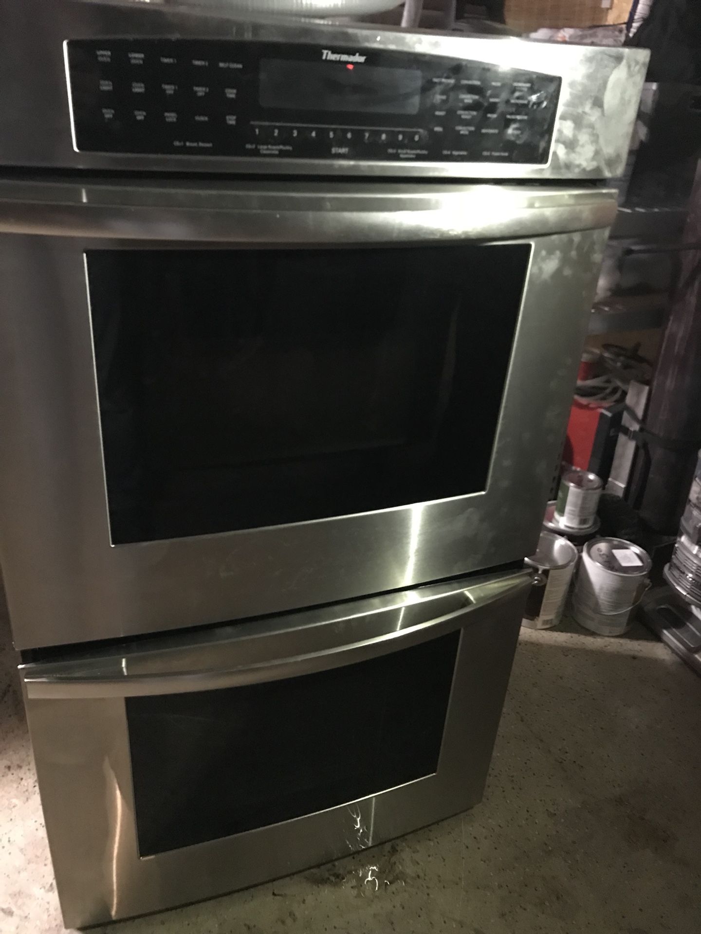 Thermador cm302 double oven-microwave