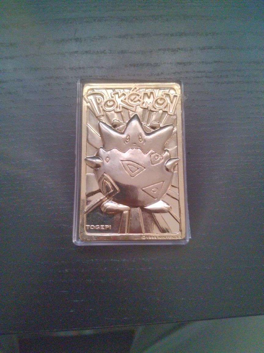 23 Karat Gold Pokemon From Burger King