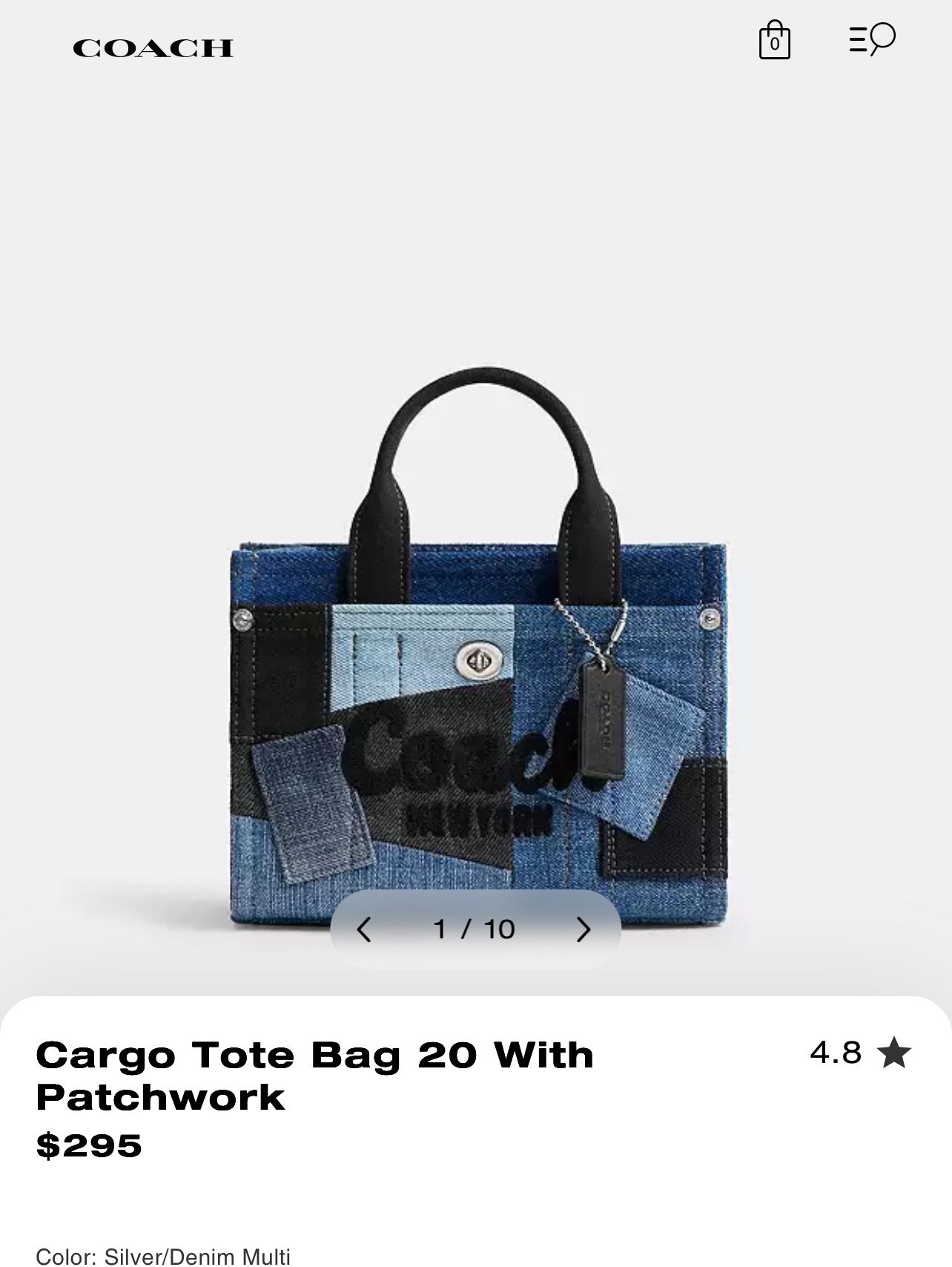 Coach Tote Bag Patchwork 