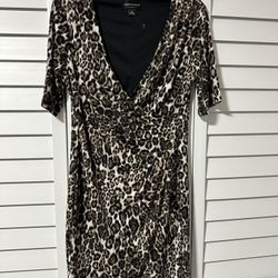 Women’s Petite Leopard Dress