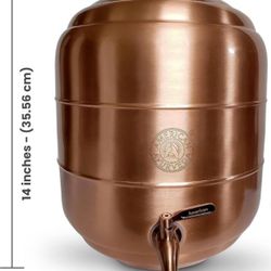 Pure Copper 5 Gallon Dispenser Storage Tank