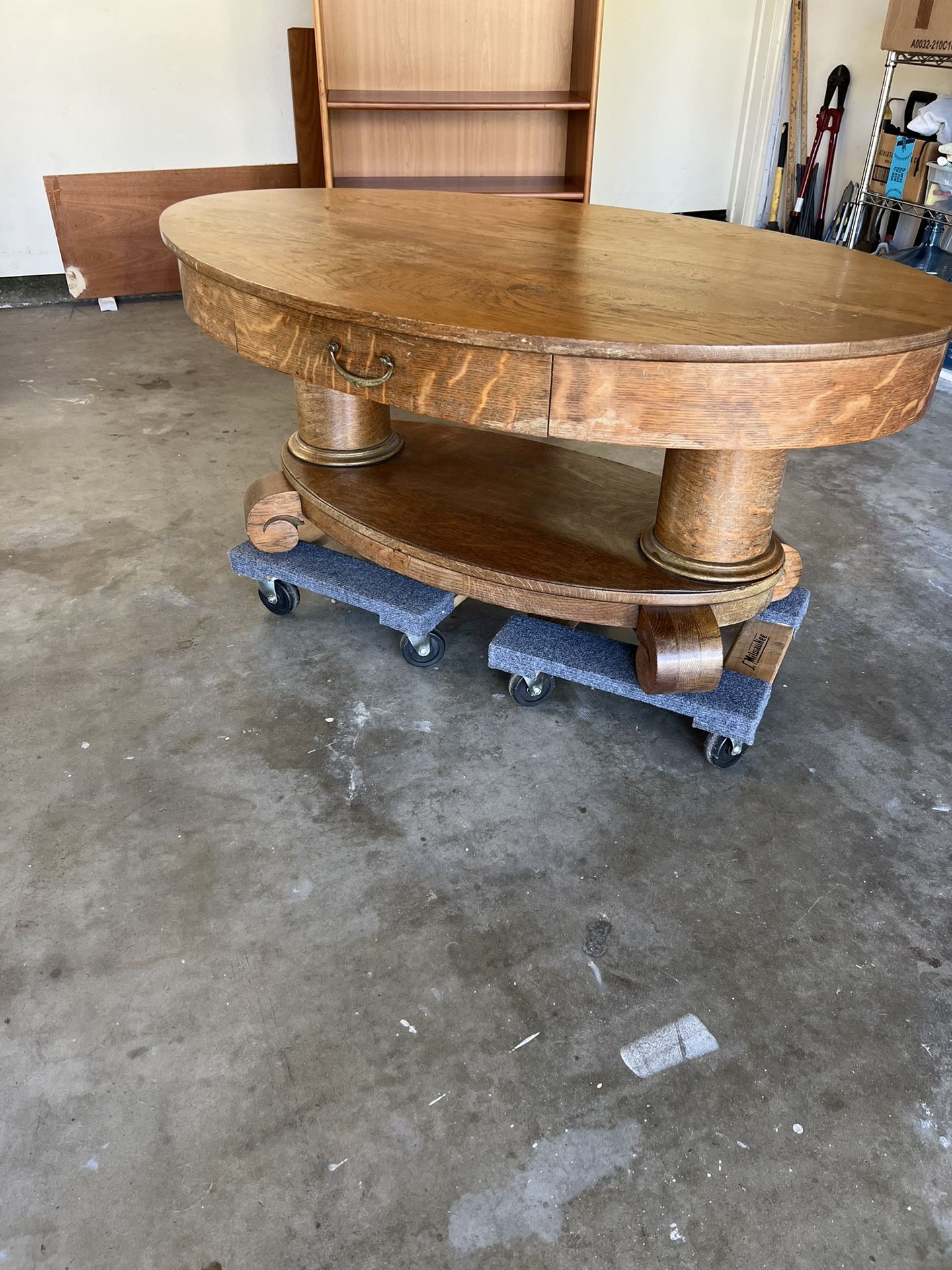 Empire-style Oval Coffee Table