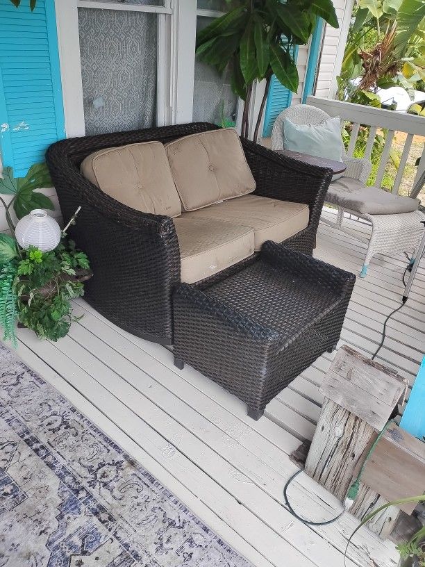 Wicker Chair Set