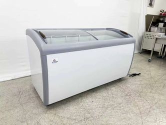 NSF 60 inchs Curved Lid Chest Glass Freezer XS-460YXL