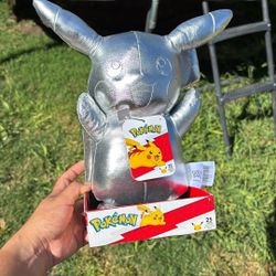 25th Anniversary Metallic Pikachu Plushie