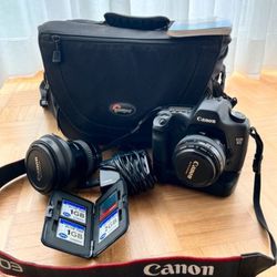Canon EOS-5D + accessories/ lens and bag