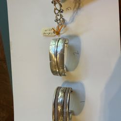 Silver Bracelets.  