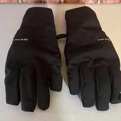 Head Adult Black Insulated Ski Snowboard Winter Gloves M (1E)