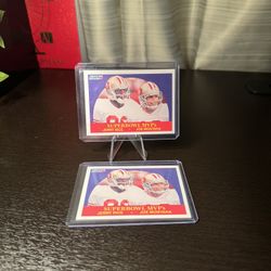 Jerry Rice and Joe Montana Super Bowl MVP’s x2