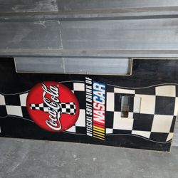 Coke Nascar Vending Machine Sign