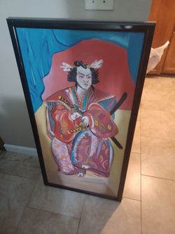Japanese Kabuki Actor Painting