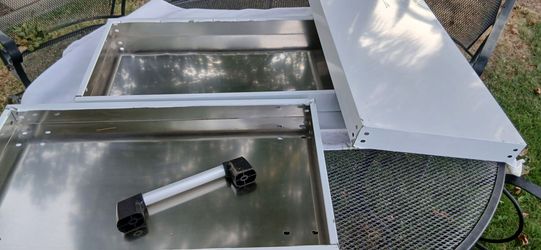 3 Stainles Steel Drawers.
