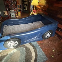 Little Times Twin Size Race Car Bed & Mattress 