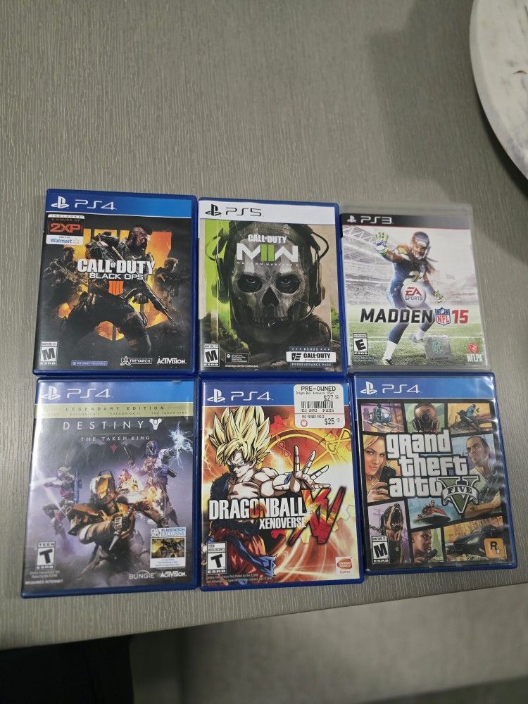 PS3, PS4, PS5 Game Lot