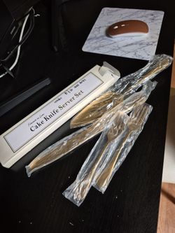 Gold Wedding Utensil Set