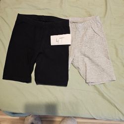 3 Girls Shorts, 4t And 6, 95% Cotton