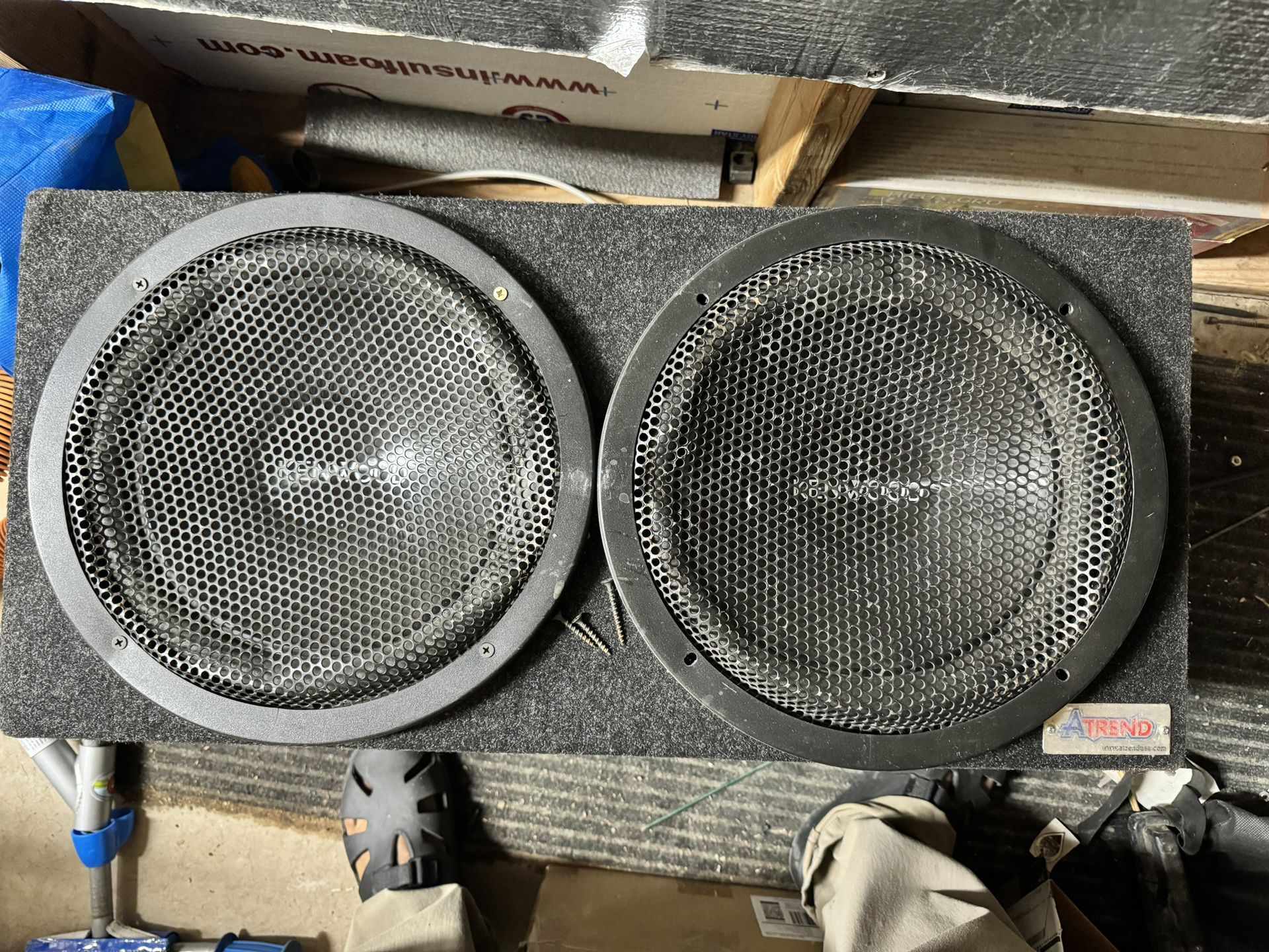 2 Kenwood 12in Sub Woofers In Box