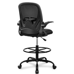 Drafting Chair With Flip Up Armrest