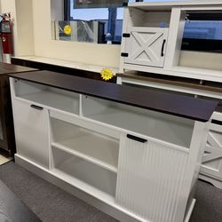For Sale: Modern Fluted Living Room Set - TV Stand + Lift-Top Coffee Table, Brand New! Complete your living room with this matching modern set! Perfec