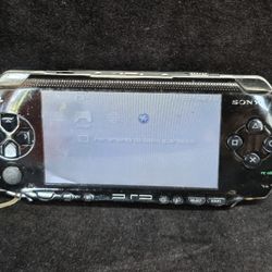 Sony PSP 1001 Handheld Console Black  - FOR PARTS AS IS  / Powers On