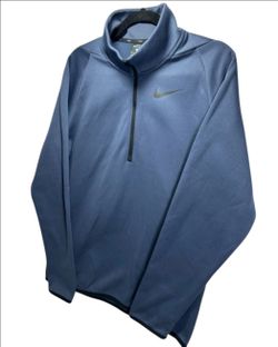 Nike Dri Fit Therma 1/4 Zip Navy Blue Pullover Men’s Size Small