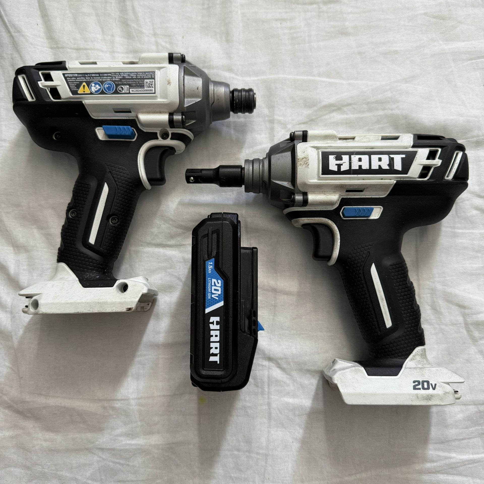 HART HPIW50 20V Impact Driver & HART HPID1VN Cordless Drill + 20V 1.5Ah Battery – Used,All Products : American Fashion Style Bags On Sale