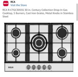 DROP IN GAS COOKTOP (5 BURNERS)