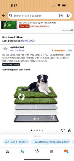 Dog grass pad