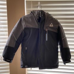Gerry Boys' 3-in-1 System Jacket, Size 7/8 , With Hooded Coat And Inner Jacket