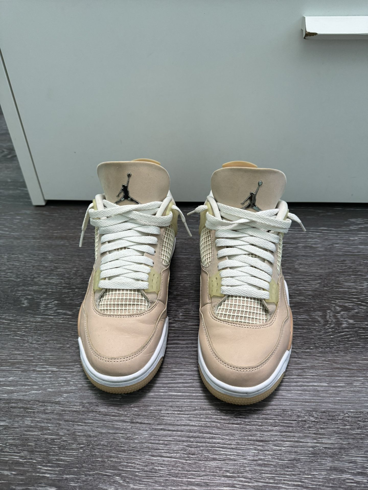 Nike Air Jordan 4 Retro Womens Size 10 Shoes Shimmer W Light Pink Sneakers