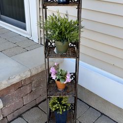 FOLDABLE 4 SHELF PLANTSTAND