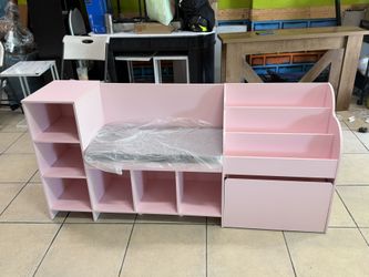 KIDS BOOKCASE WITH BENCH