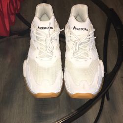 White Reburn Basketball Shoes