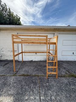 IKEA Loft / Bunk Bed – Solid Pine – Used Good Condition
