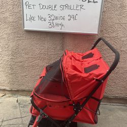 Pet Double Stroller 