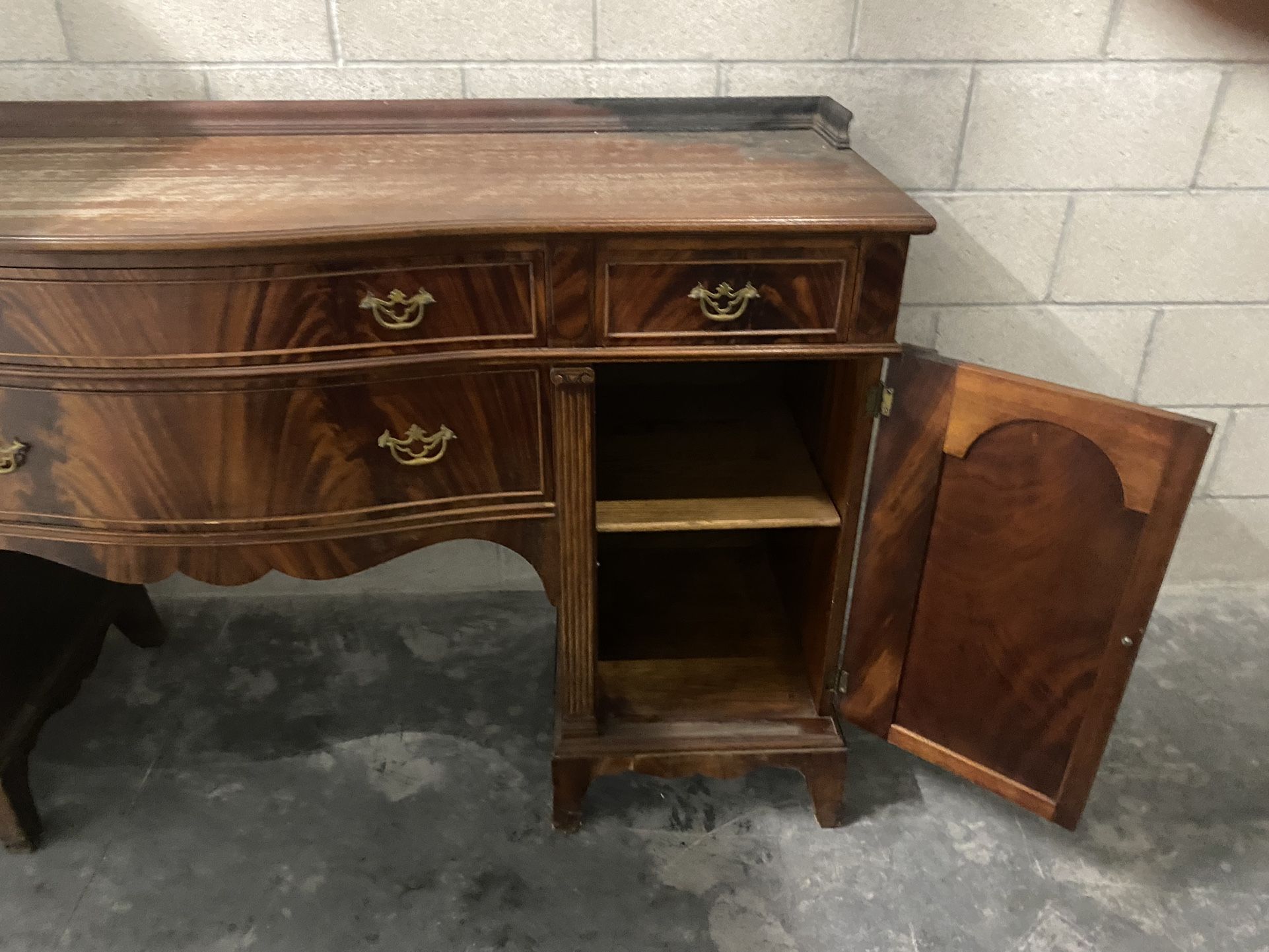 Antique Sideboard And Partners Desk