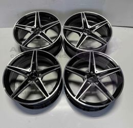 Set of 18 Inch Rims Wheels Mercedes AMG Style 18x8 +38 (5x112) CB: 66.45