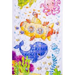 Baby Bath Mat for Tub, 40 X 16 Inch Bathtub Mat Non Slip BPA Free for Kids, Strong Grip Shower Mat Non Slip Bath Tub Mat with Suction Cups & Drain Hol