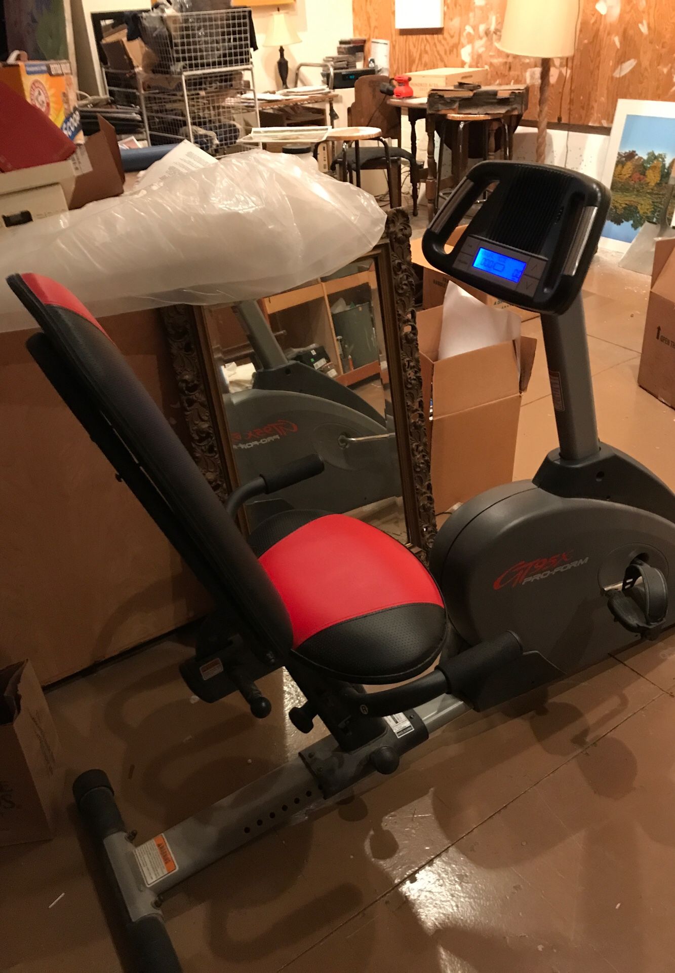 Stationary bike.