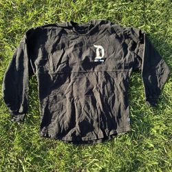 Disney Parks Men Shirt XS Black Disneyland Resort Spirit Jersey Long Sleeve