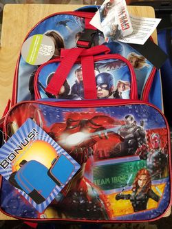 Backpack civil war with lunchbox