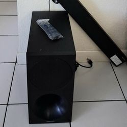 Samsung Sound Bar  And Sub Woofer