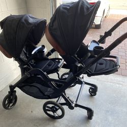 Contours Curve Convertible Tandem Double Baby Stroller And Toddler Stroller