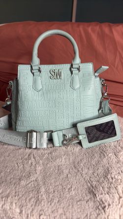 mint green steve madden purse