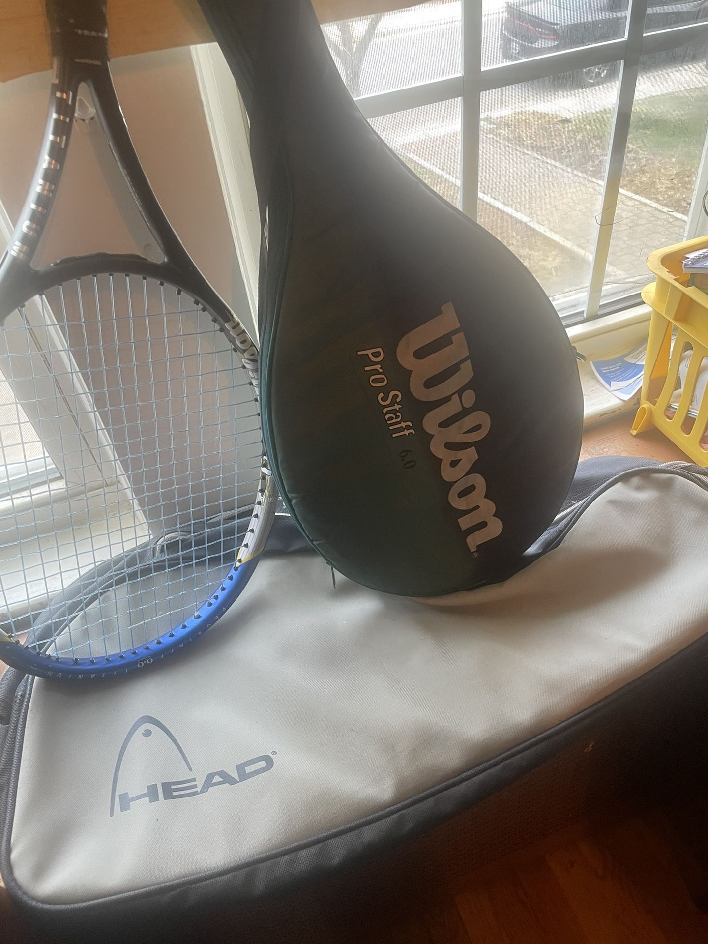 Tennis Rackets And Bag