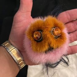 Fendi Mink Fur Monster Bag Chain 