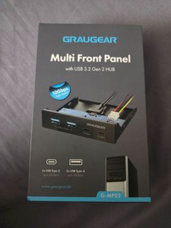 Graugear Multi Front Panel USB 3.2 Gen 2 Hub