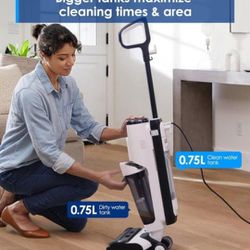 Tineco FLOOR ONE S5 Steam Cleaner Dry and wet all-in-one vacuum cleaner, hardwood floor cleaner ideal for sticky dirt, smart steam mop for hard floors